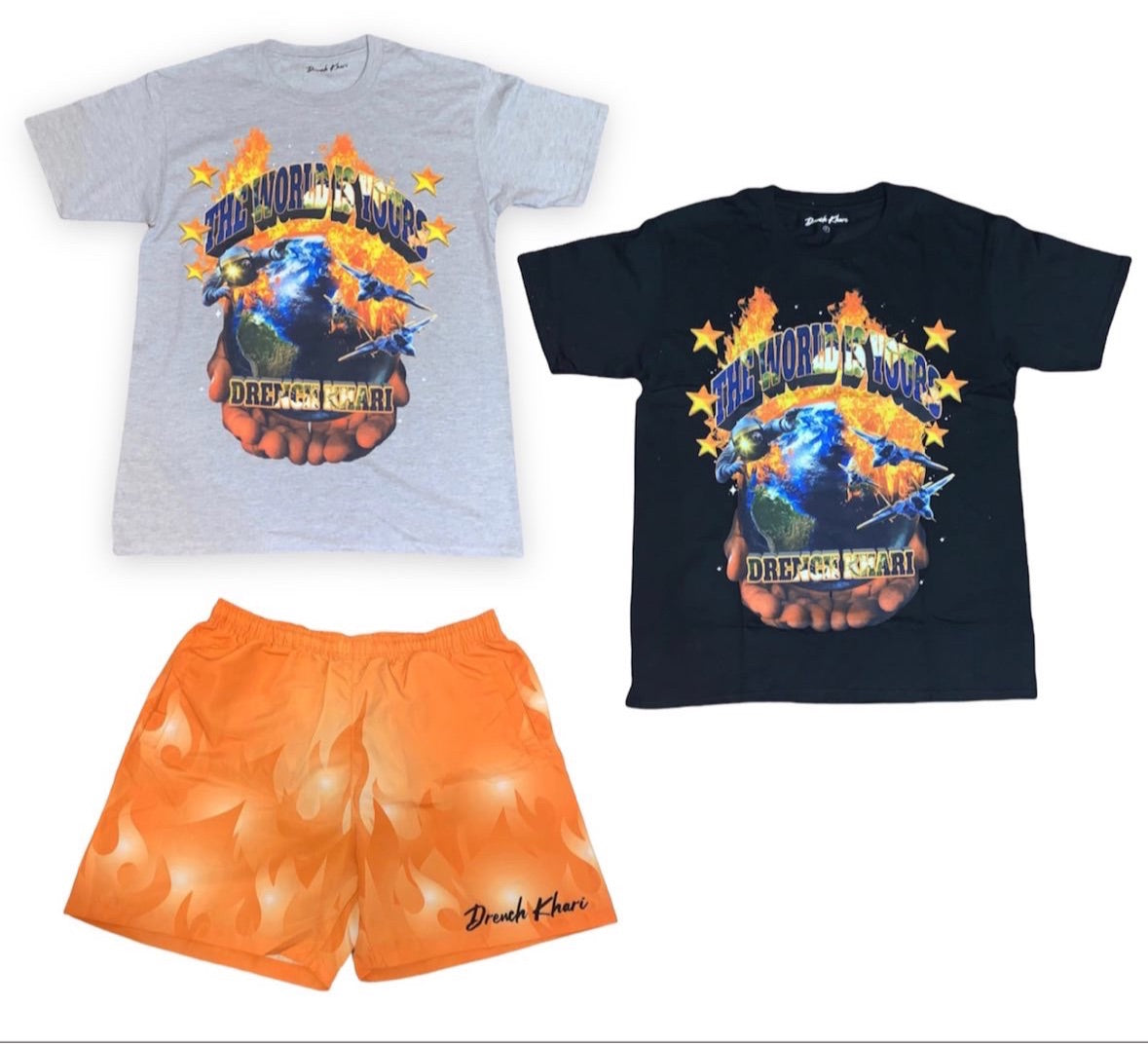 OG Orange Flame Shorts