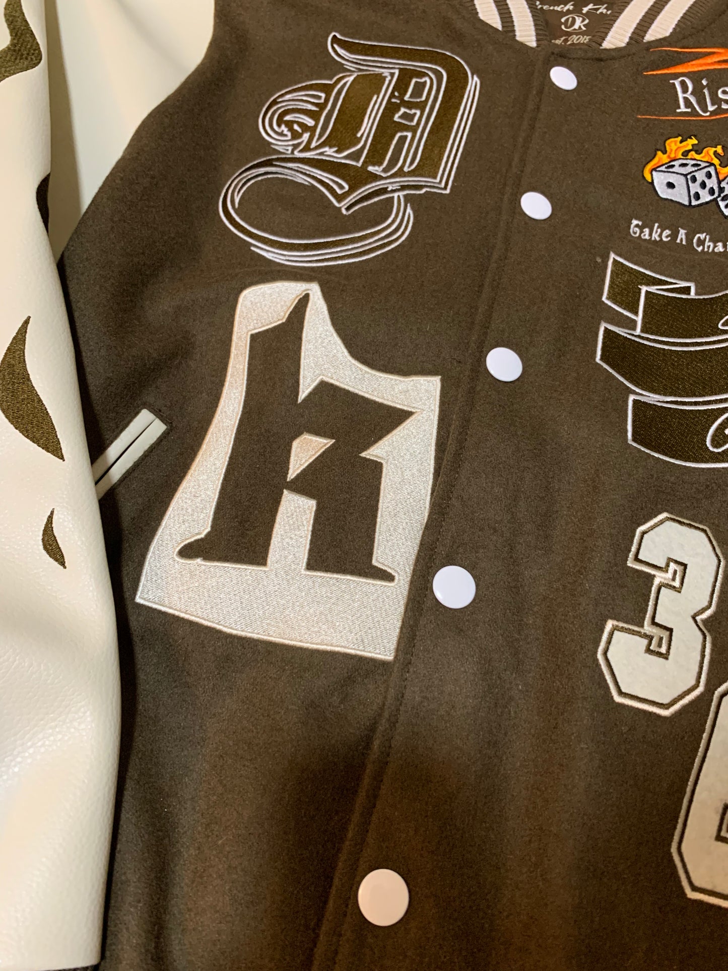 Risk Taker Letterman Jacket 2.0 (Brown)