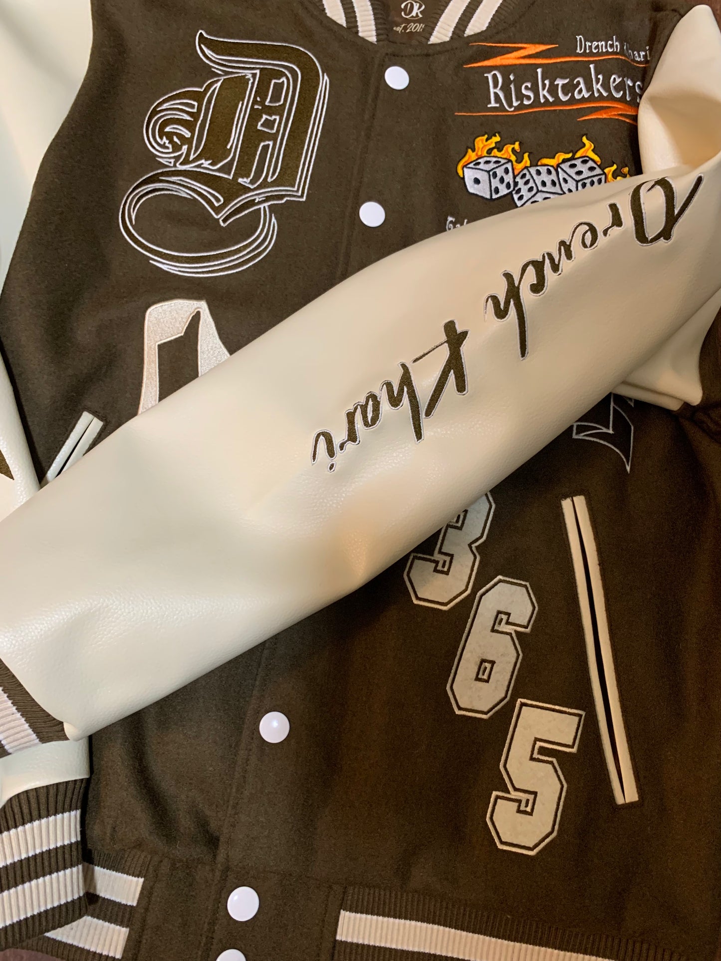 Risk Taker Letterman Jacket 2.0 (Brown)