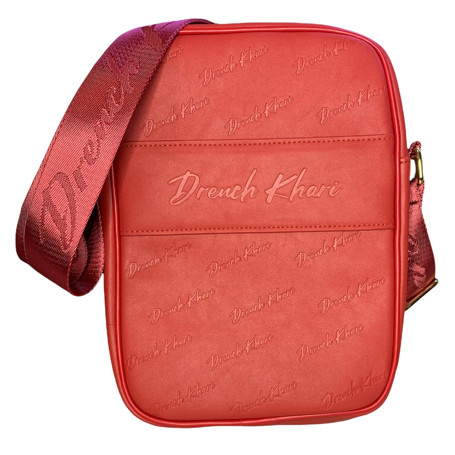 Wavy Red Messenger Bag – Drench Khari