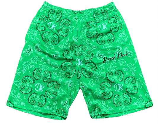 Paisley Green DK Shorts