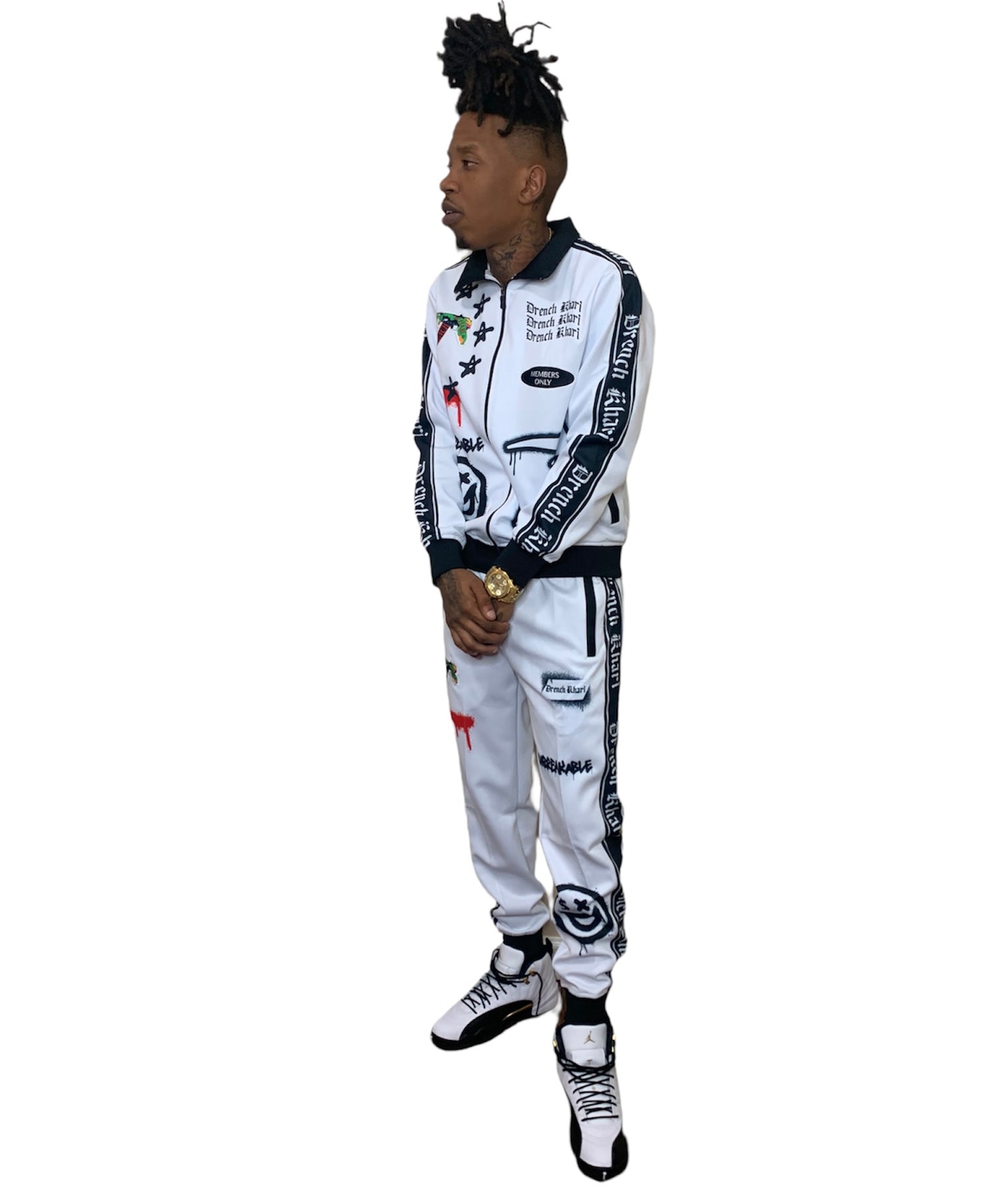 Draco Members Only Tracksuit ( White )