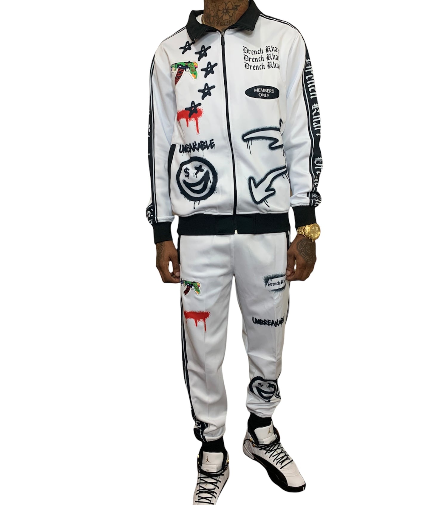 Draco Members Only Tracksuit ( White )